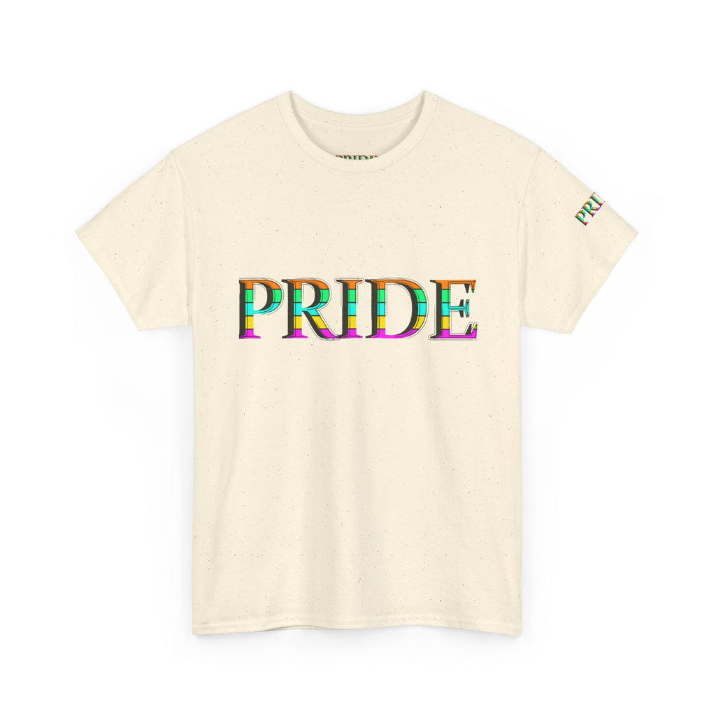 Pride Rainbow Text Tee | LGBTQ+ Pride Shirt