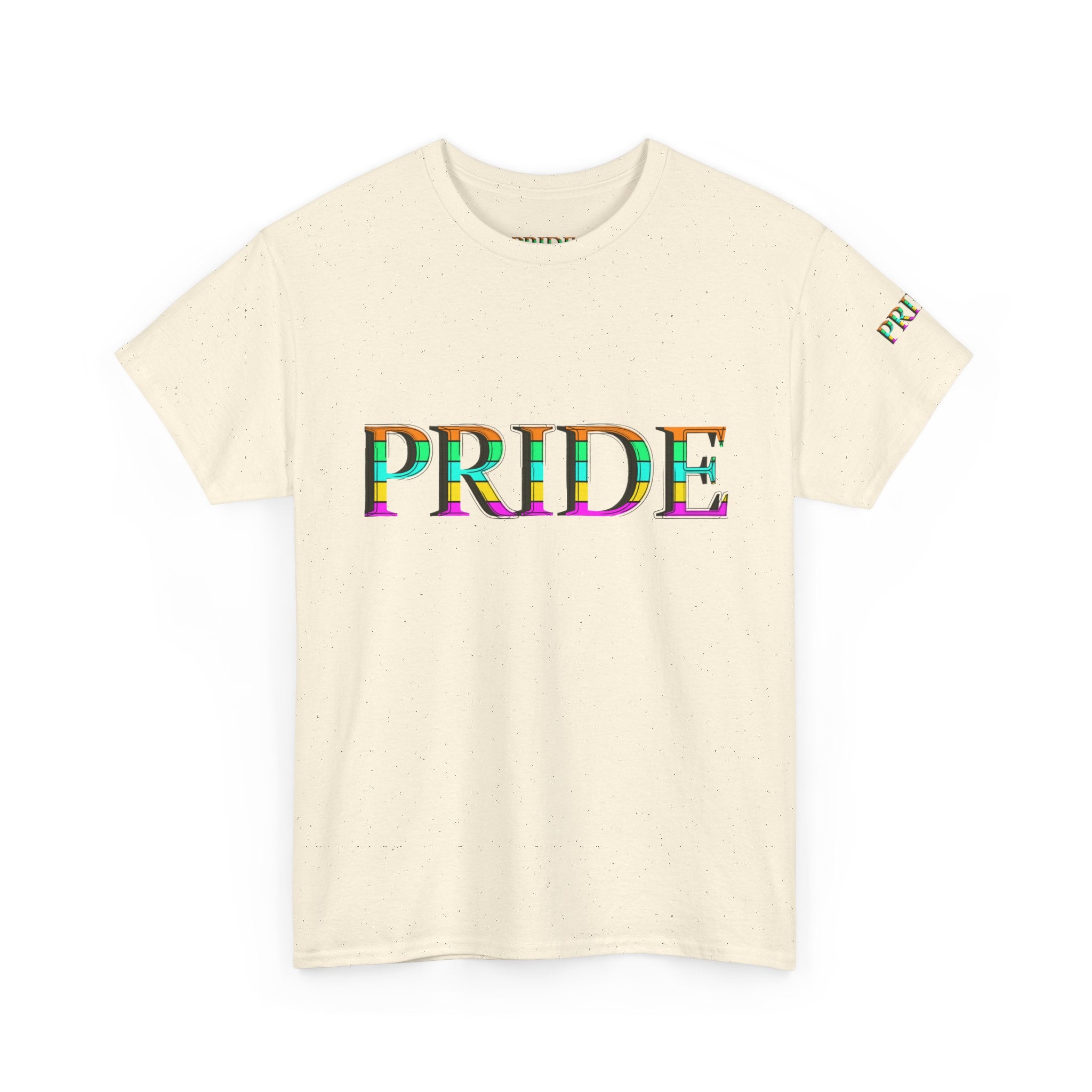 Pride Rainbow Text Tee | LGBTQ+ Pride Shirt