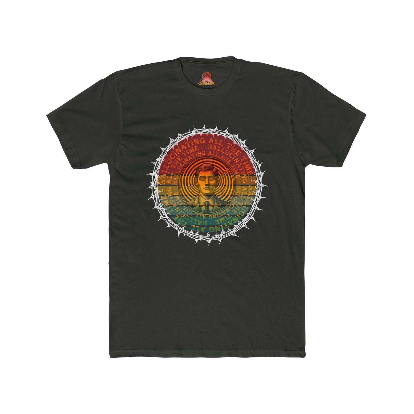 Vintage Buddha Mandala T-Shirt | Retro Rainbow Spiritual Tee