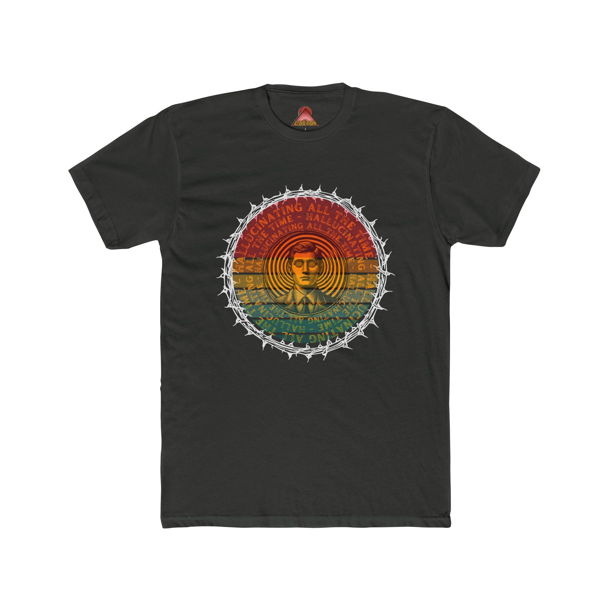 Vintage Buddha Mandala T-Shirt | Retro Rainbow Spiritual Tee