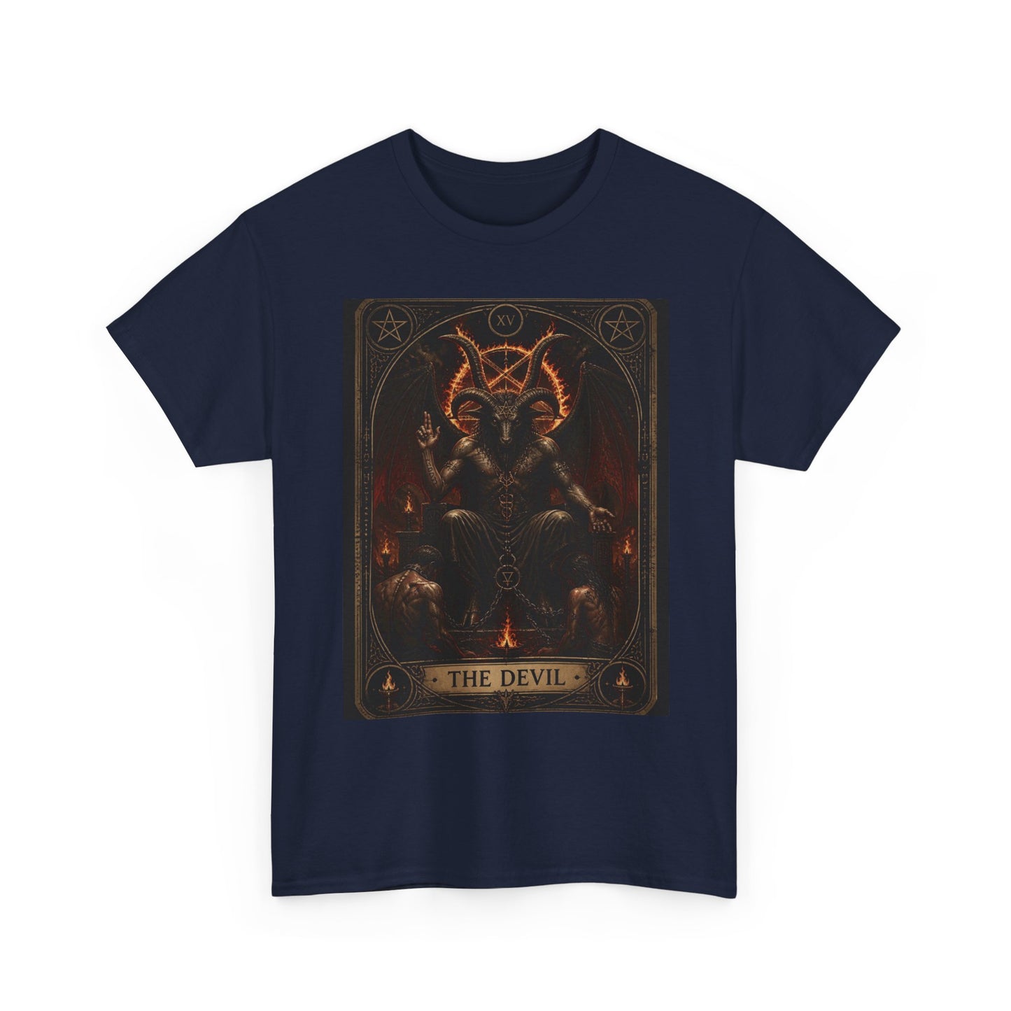 The Devil Tarot T‑Shirt — Occult Gothic Tarot Card Tee