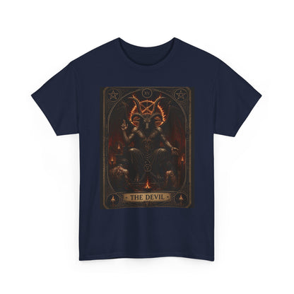 The Devil Tarot T‑Shirt — Occult Gothic Tarot Card Tee