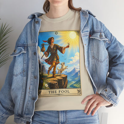 The Fool Tarot Card T‑Shirt — Vintage Major Arcana Graphic Tee