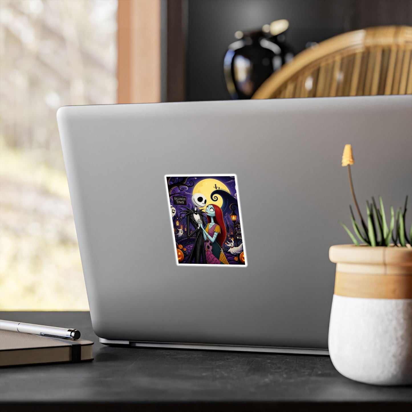 Nightmare Before Christmas Vinyl Decal — Jack & Sally Kiss-Cut Sticker