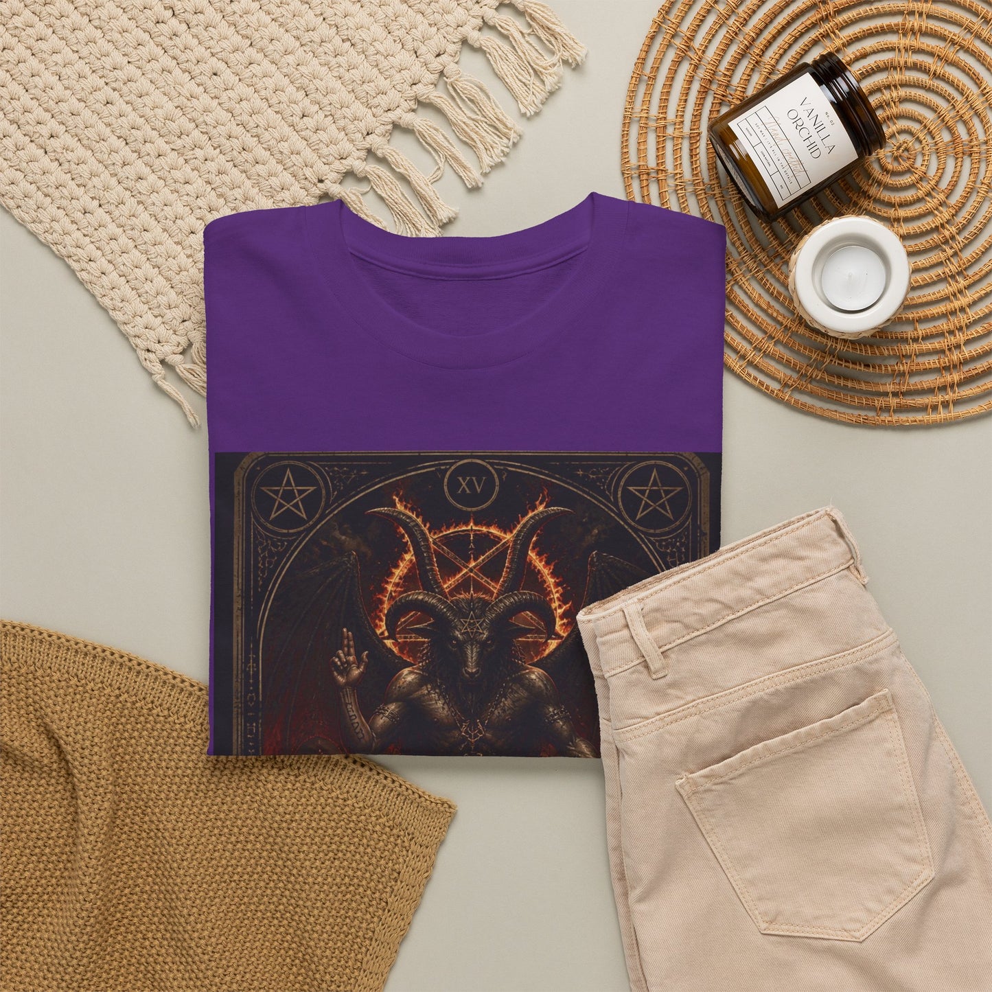 The Devil Tarot T‑Shirt — Occult Gothic Tarot Card Tee