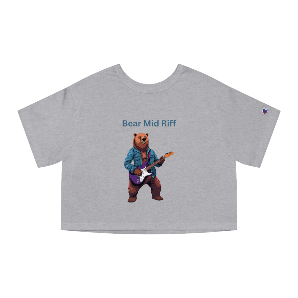 Bear Mid Riff Cropped T-Shirt | Bear Music Graphic