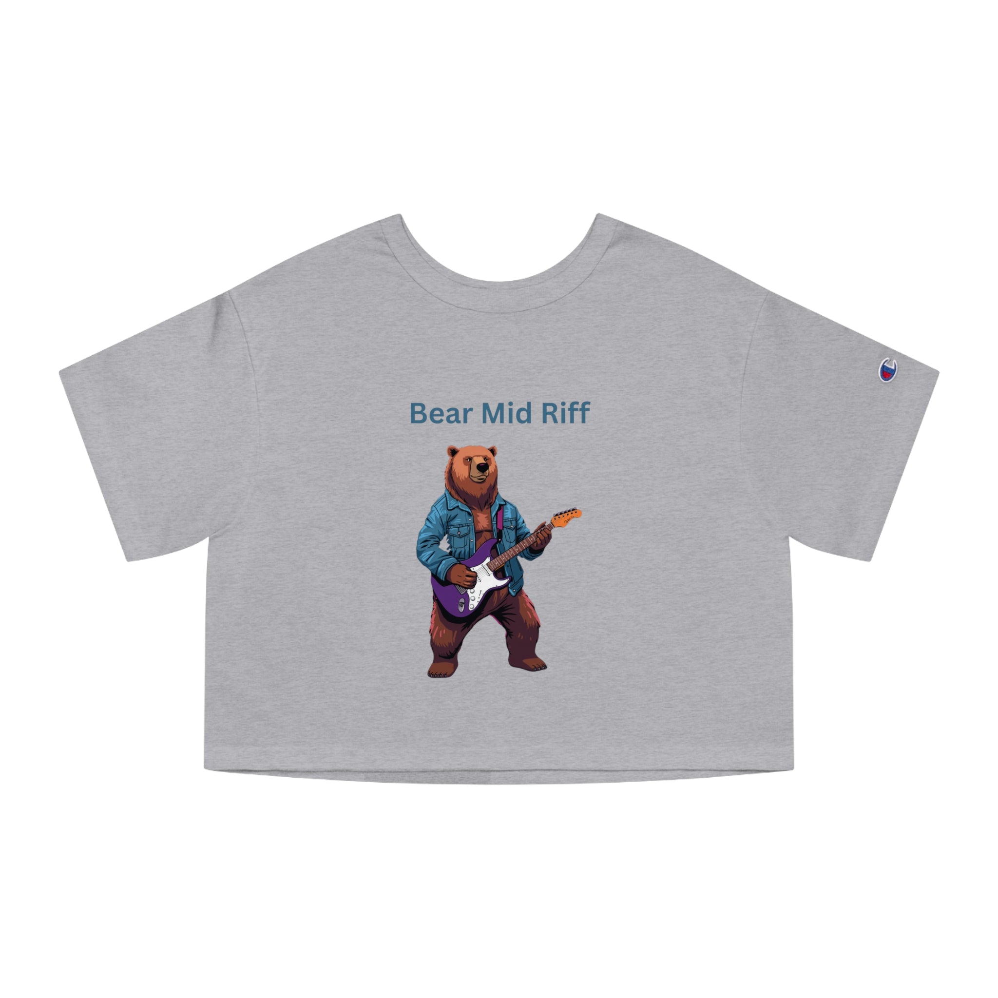 Bear Mid Riff Cropped T-Shirt | Bear Music Graphic