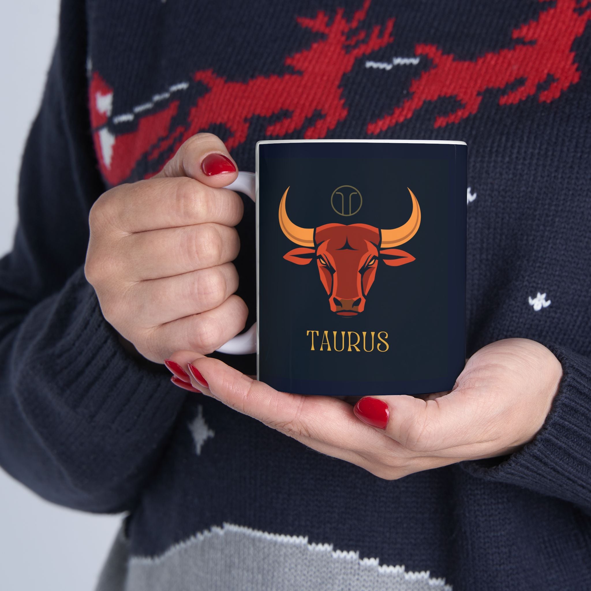 Astrology Taurus Ceramic Mug – Zodiac Bull Horoscope Coffee Cup (11oz, 15oz)