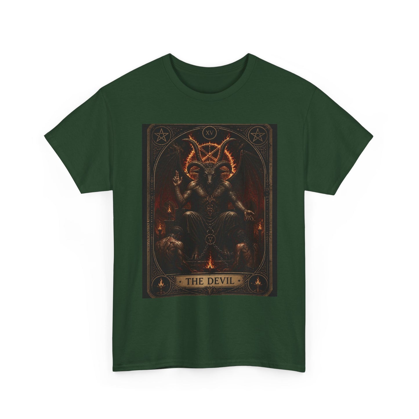 The Devil Tarot T‑Shirt — Occult Gothic Tarot Card Tee