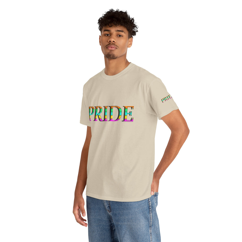 Pride Rainbow Text Tee | LGBTQ+ Pride Shirt