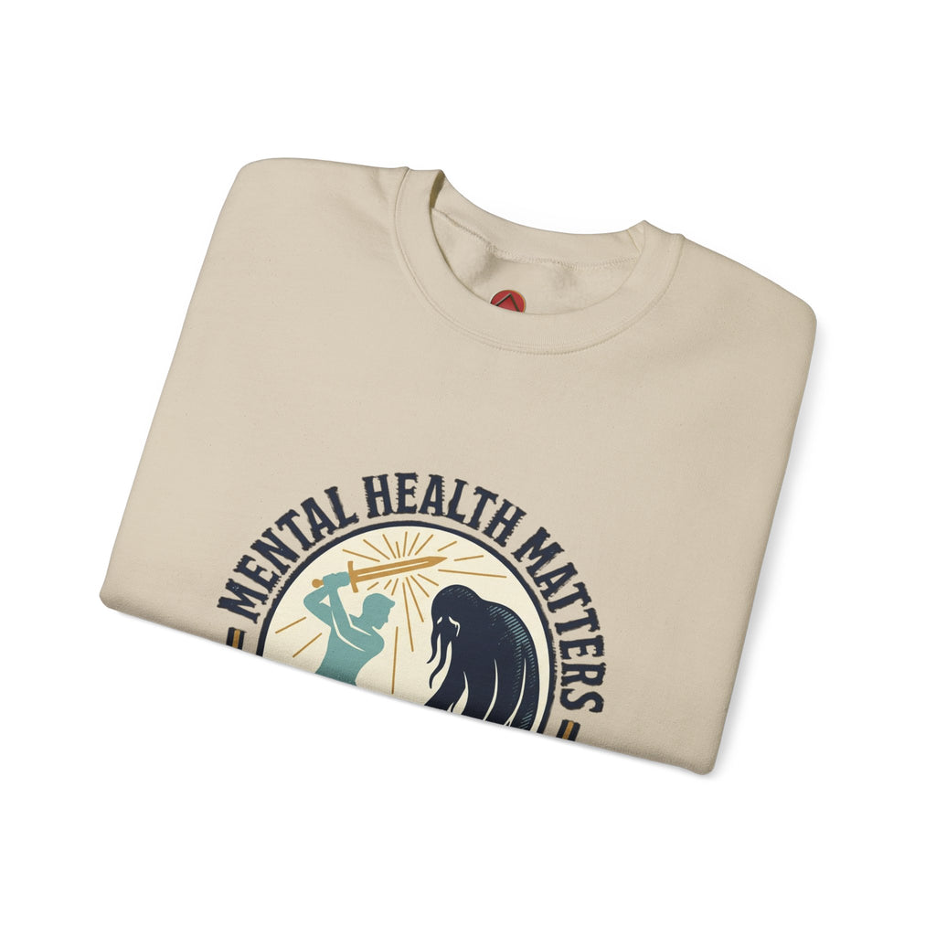 Mental Health Matters Crewneck Sweatshirt | wear green, awareness ribbon