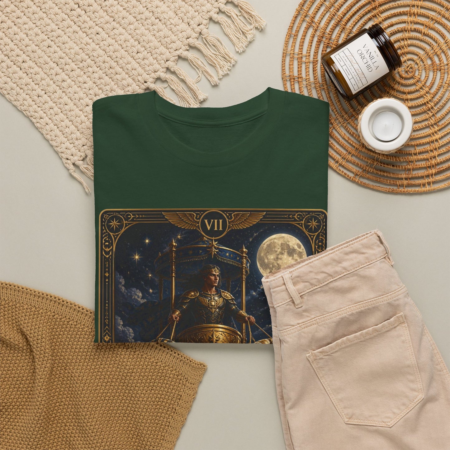 The Chariot Tarot T-Shirt — Vintage Occult Illustration Tee