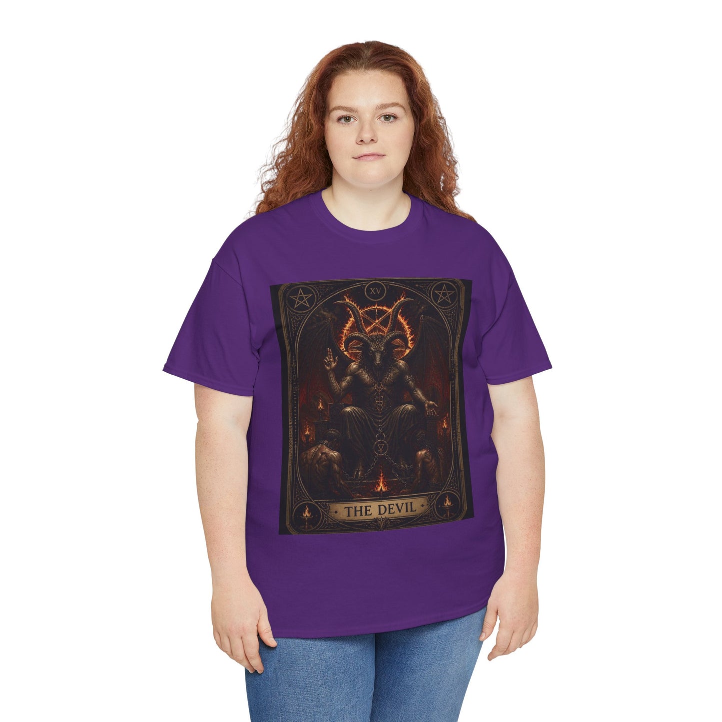 The Devil Tarot T‑Shirt — Occult Gothic Tarot Card Tee