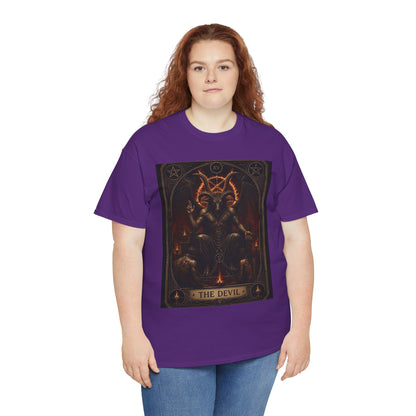 The Devil Tarot T‑Shirt — Occult Gothic Tarot Card Tee