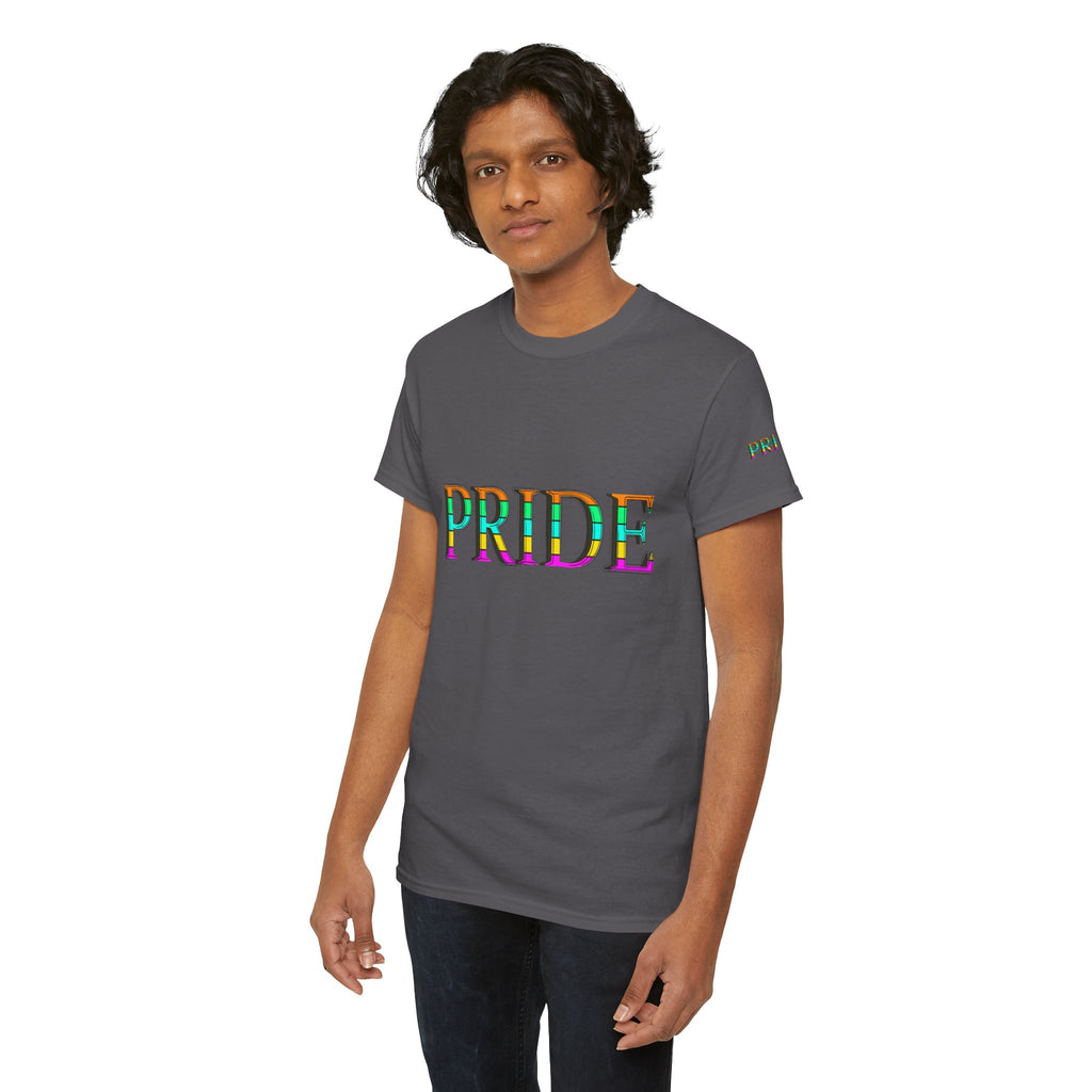 Pride Rainbow Text Tee | LGBTQ+ Pride Shirt
