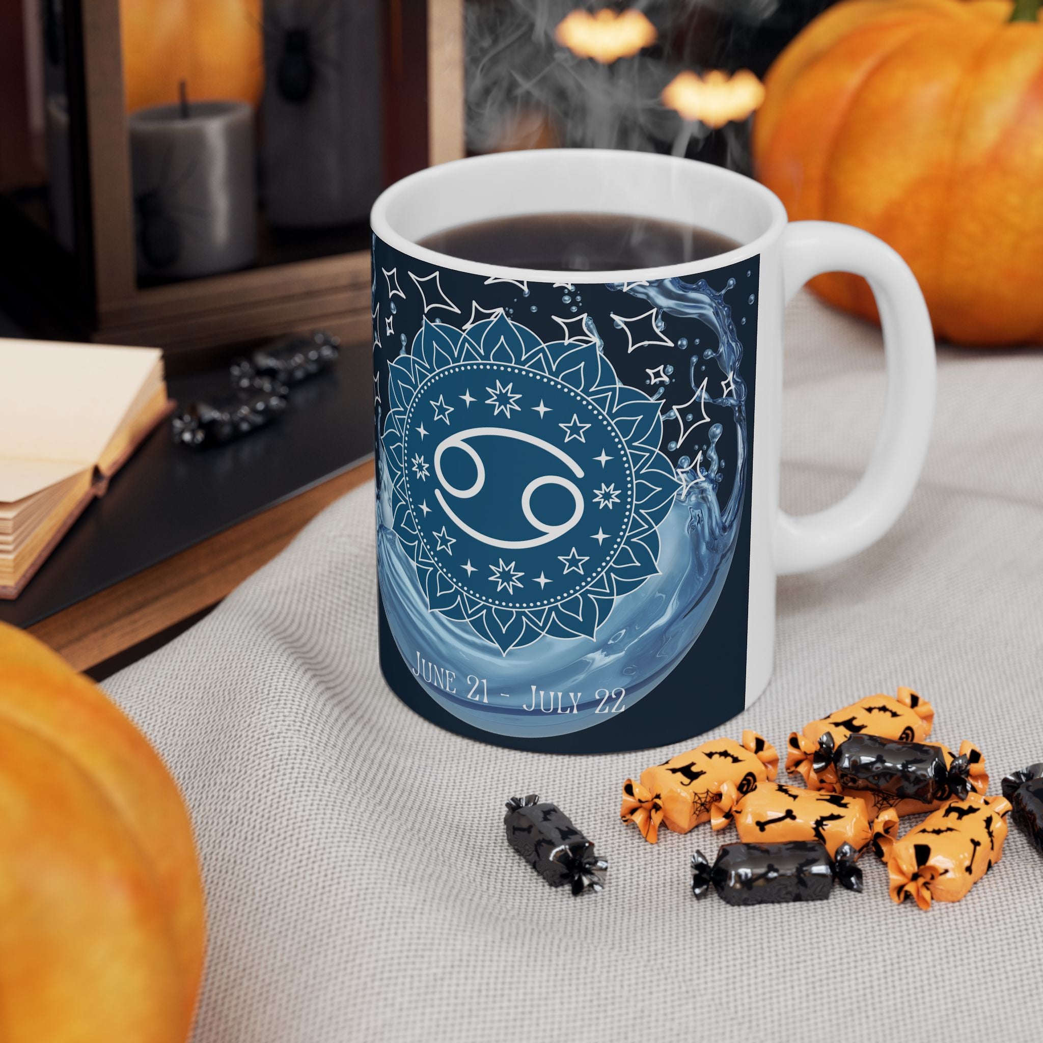 Cancer Zodiac Ceramic Mug — Cancer Zodiac Astrology Coffee Cup (11oz/15oz)