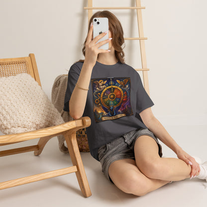 Wheel of Fortune Tarot T-Shirt — Mystical Astrology Card Tee