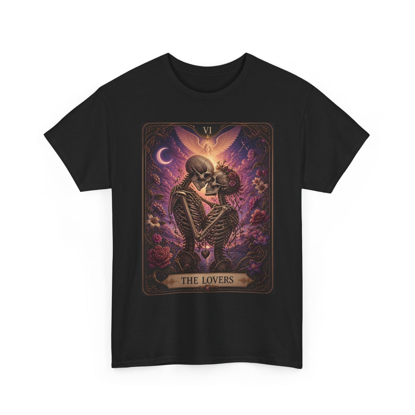 Tarot 'The Lovers' Skeleton Kiss Tee