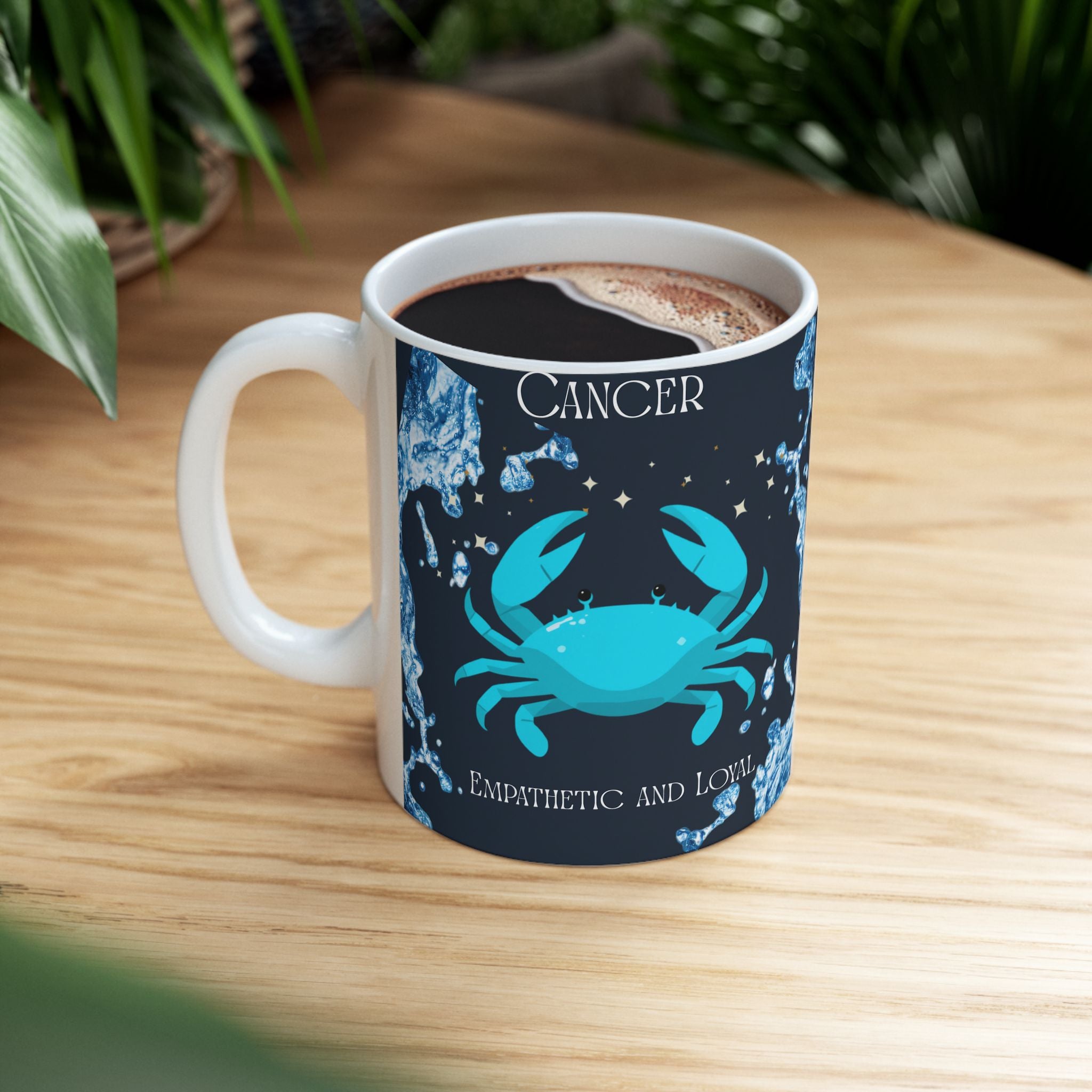 Cancer Zodiac Ceramic Mug — Cancer Zodiac Astrology Coffee Cup (11oz/15oz)
