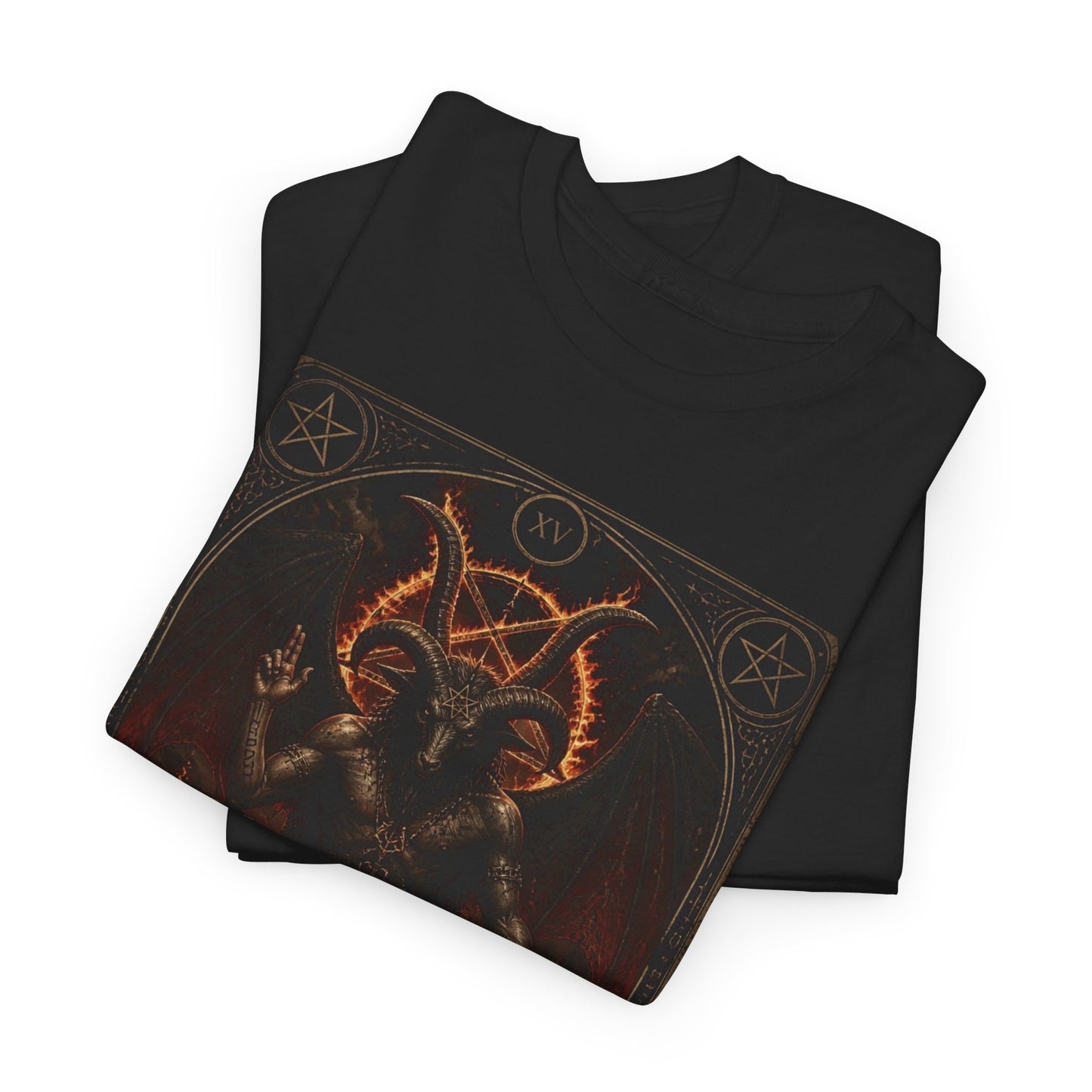 The Devil Tarot T‑Shirt — Occult Gothic Tarot Card Tee