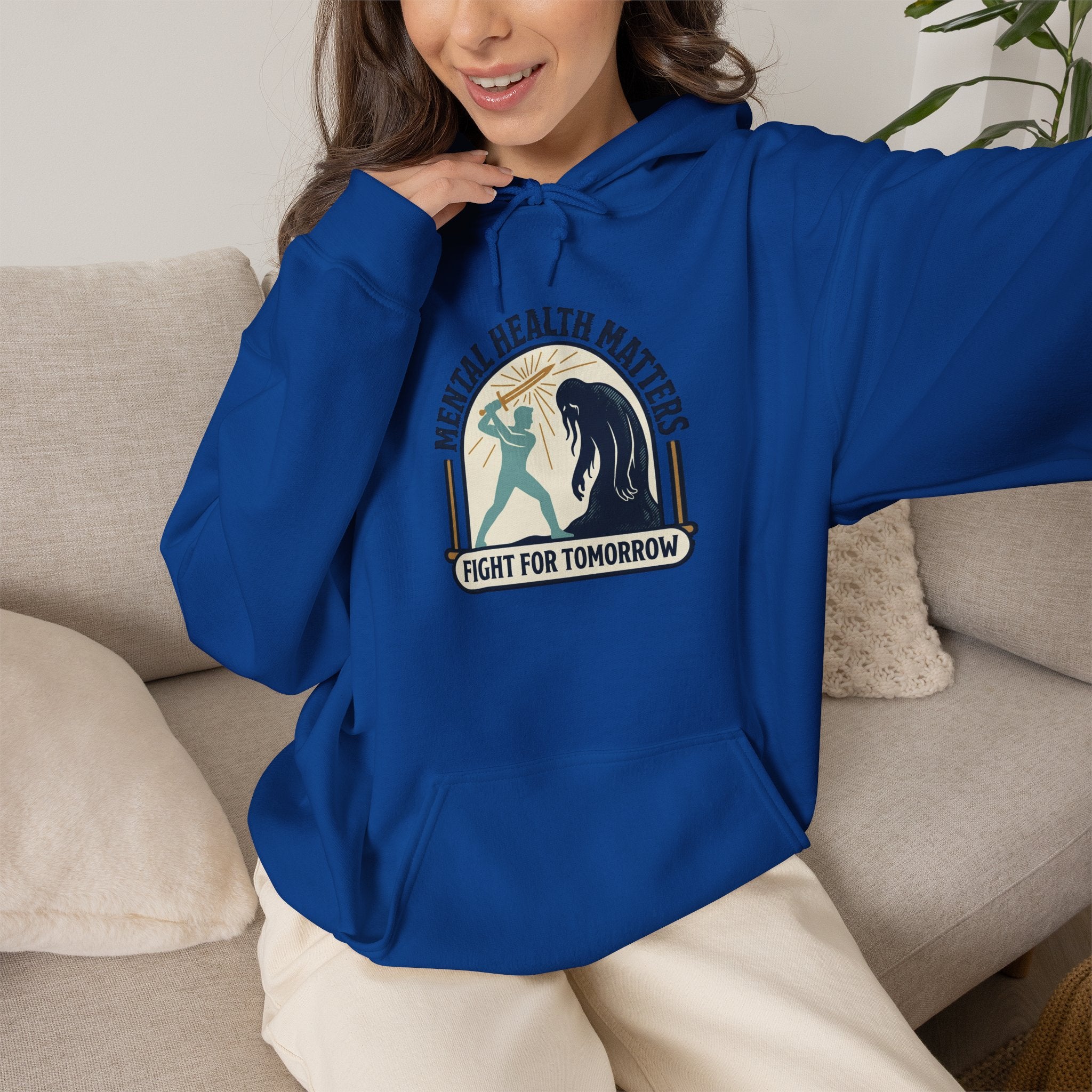 Mental Health Matters Hoodie | Wear Green, Awareness Ribbon, Self-Care