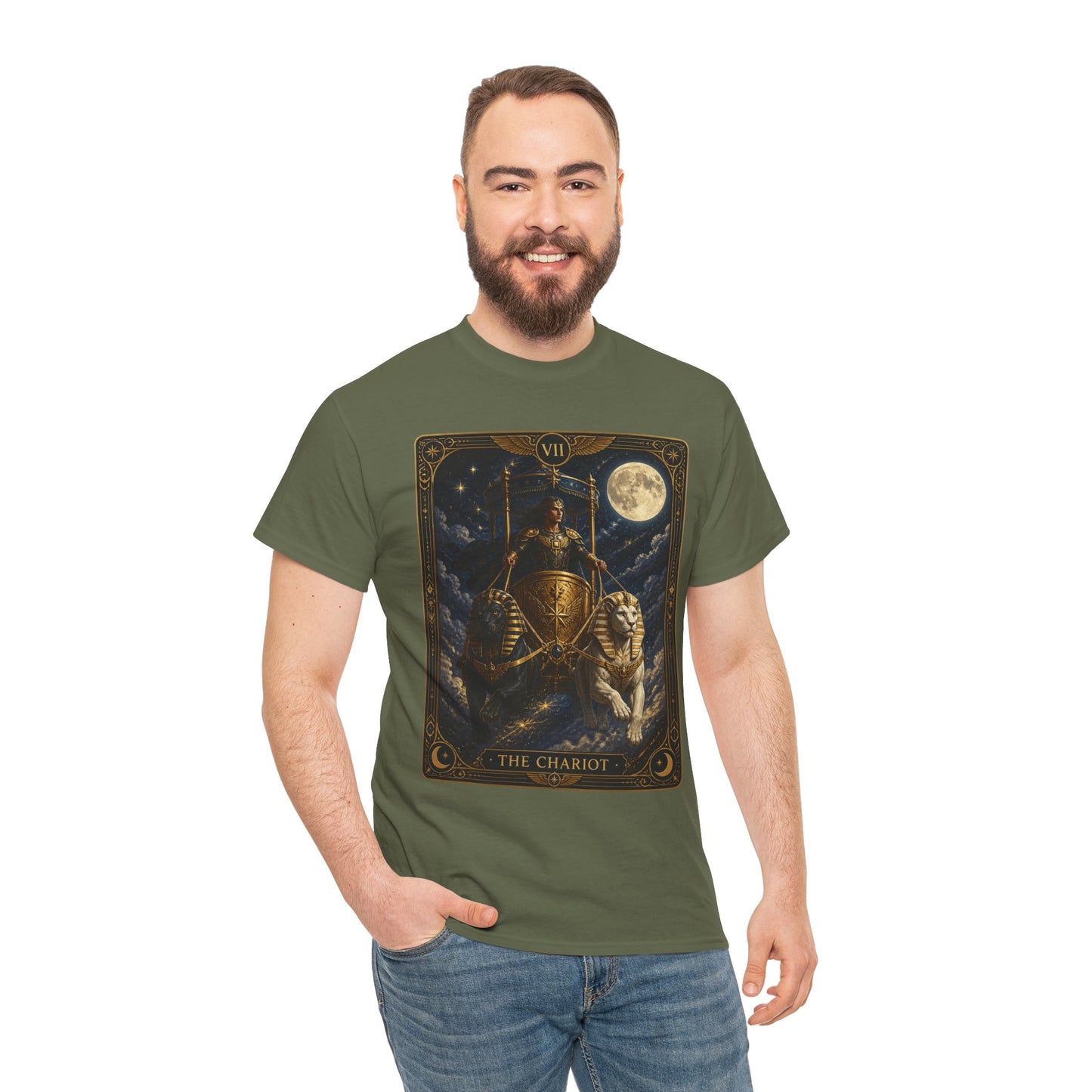 The Chariot Tarot T-Shirt — Vintage Occult Illustration Tee