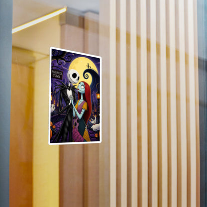 Nightmare Before Christmas Vinyl Decal — Jack & Sally Kiss-Cut Sticker