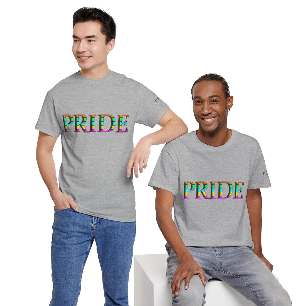 Pride Rainbow Text Tee | LGBTQ+ Pride Shirt