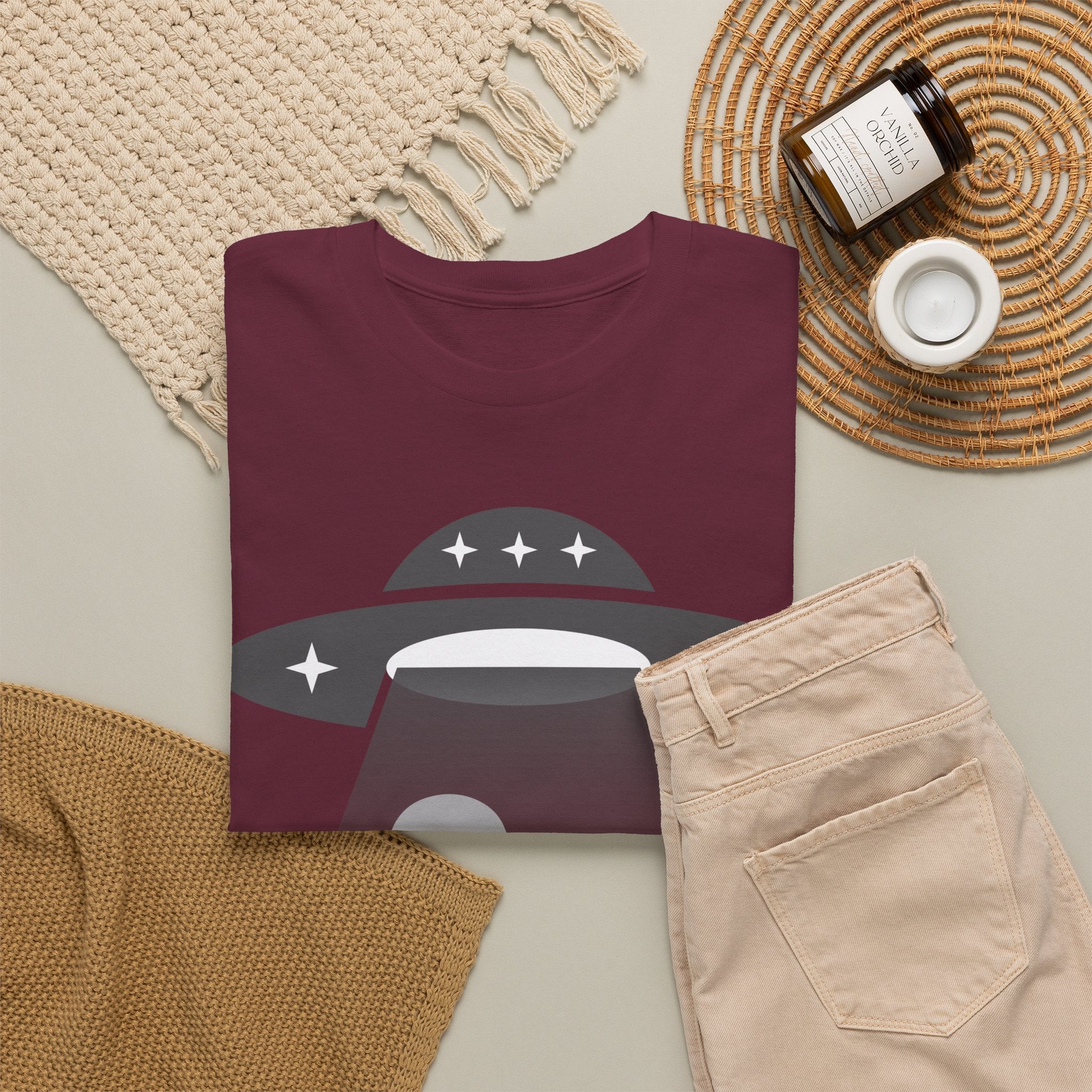 Alien Abduction Tee - UFO Graphic T-Shirt - Erudition Designs