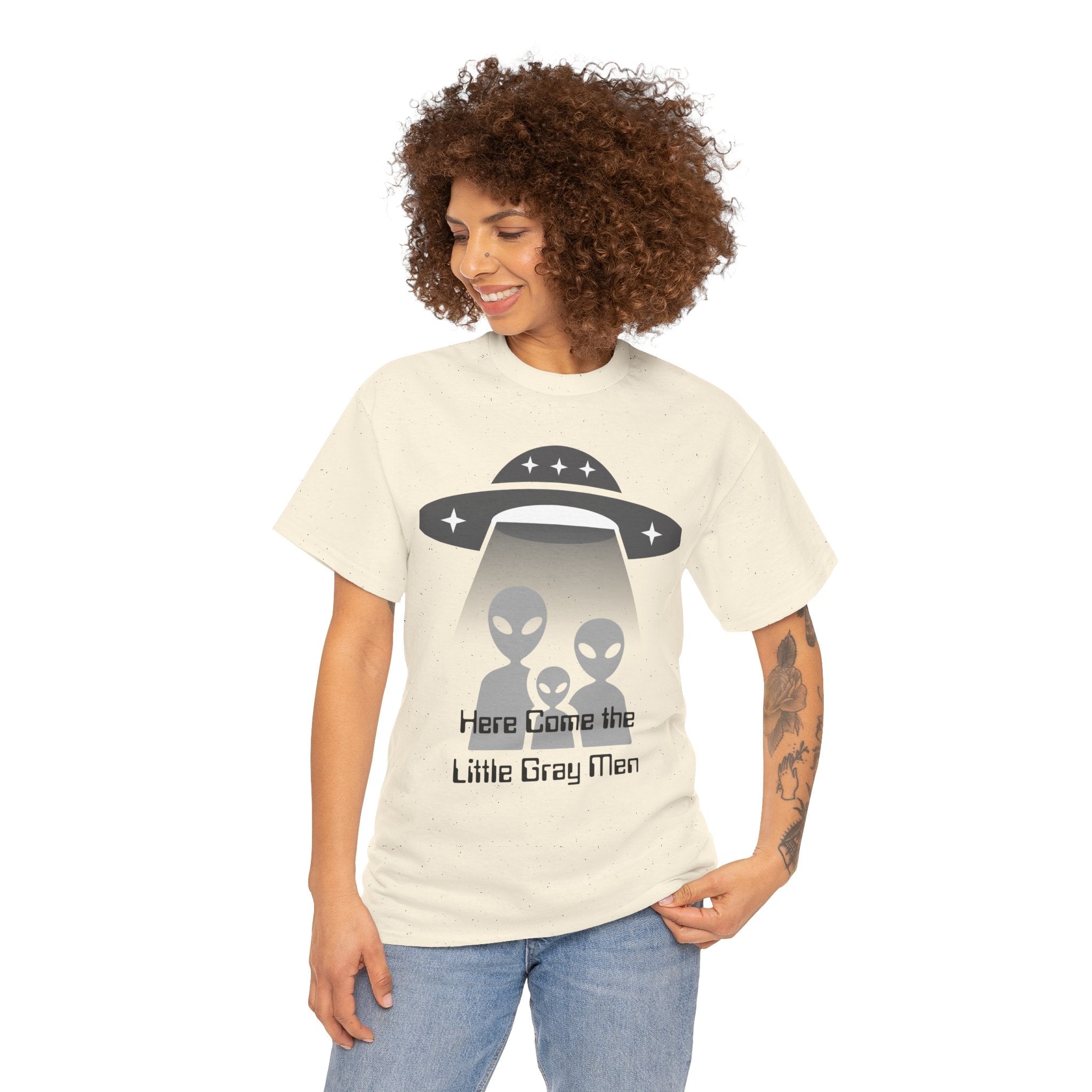 Alien Abduction Tee - UFO Graphic T-Shirt - Erudition Designs