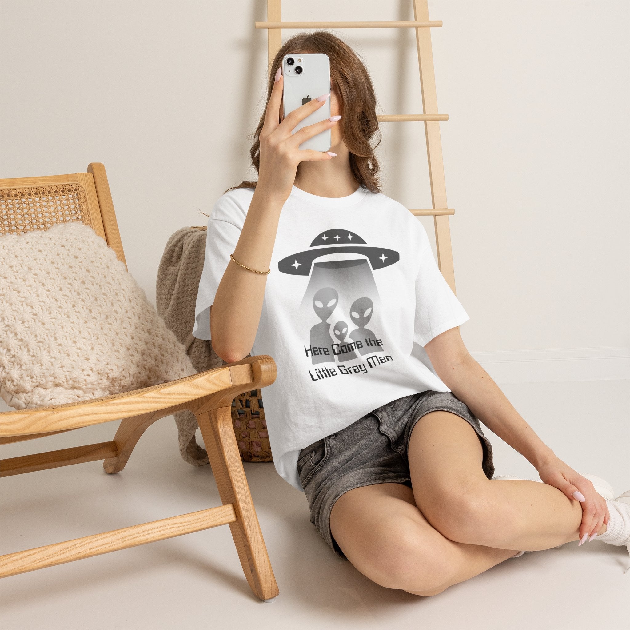 Alien Abduction Tee - UFO Graphic T-Shirt - Erudition Designs