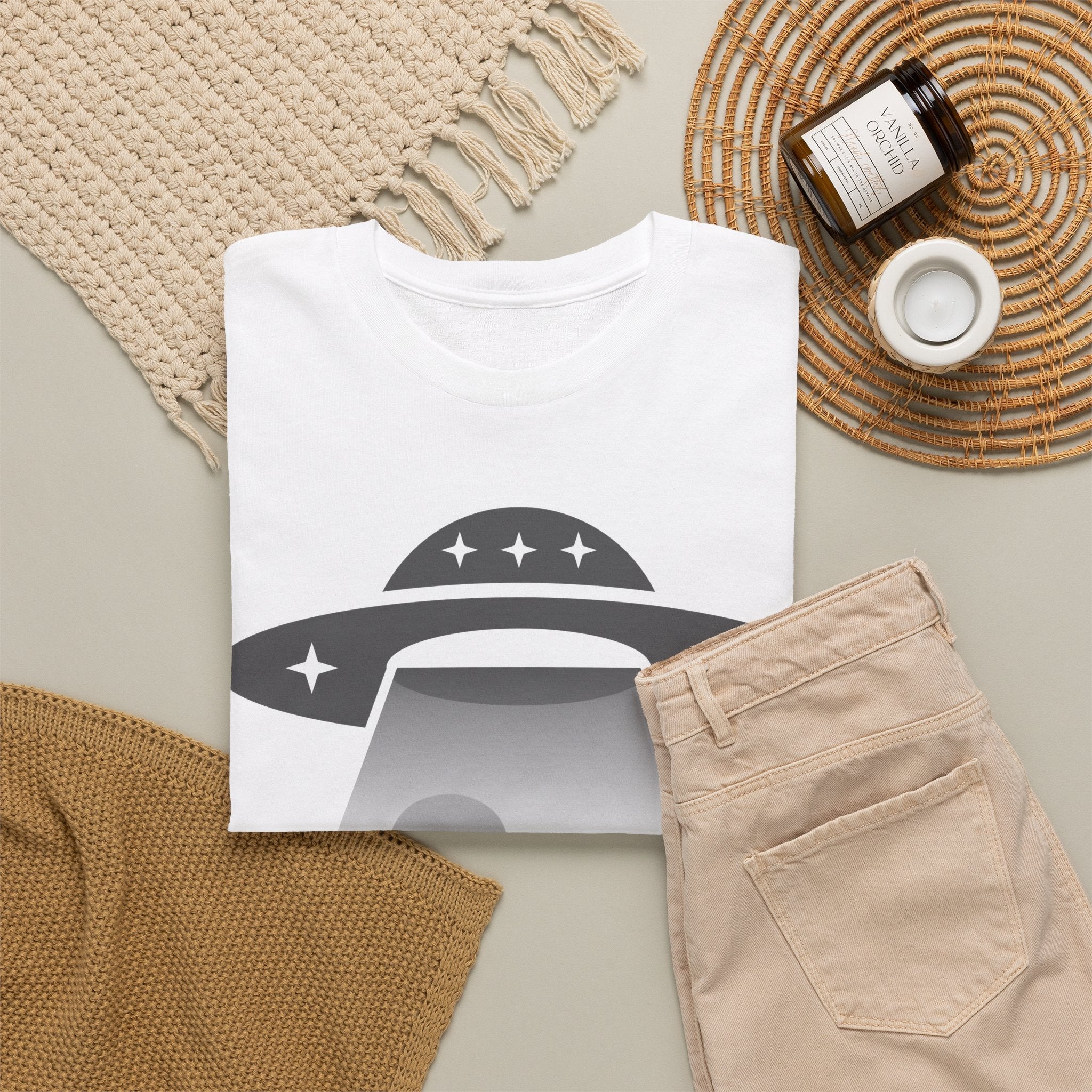 Alien Abduction Tee - UFO Graphic T-Shirt - Erudition Designs
