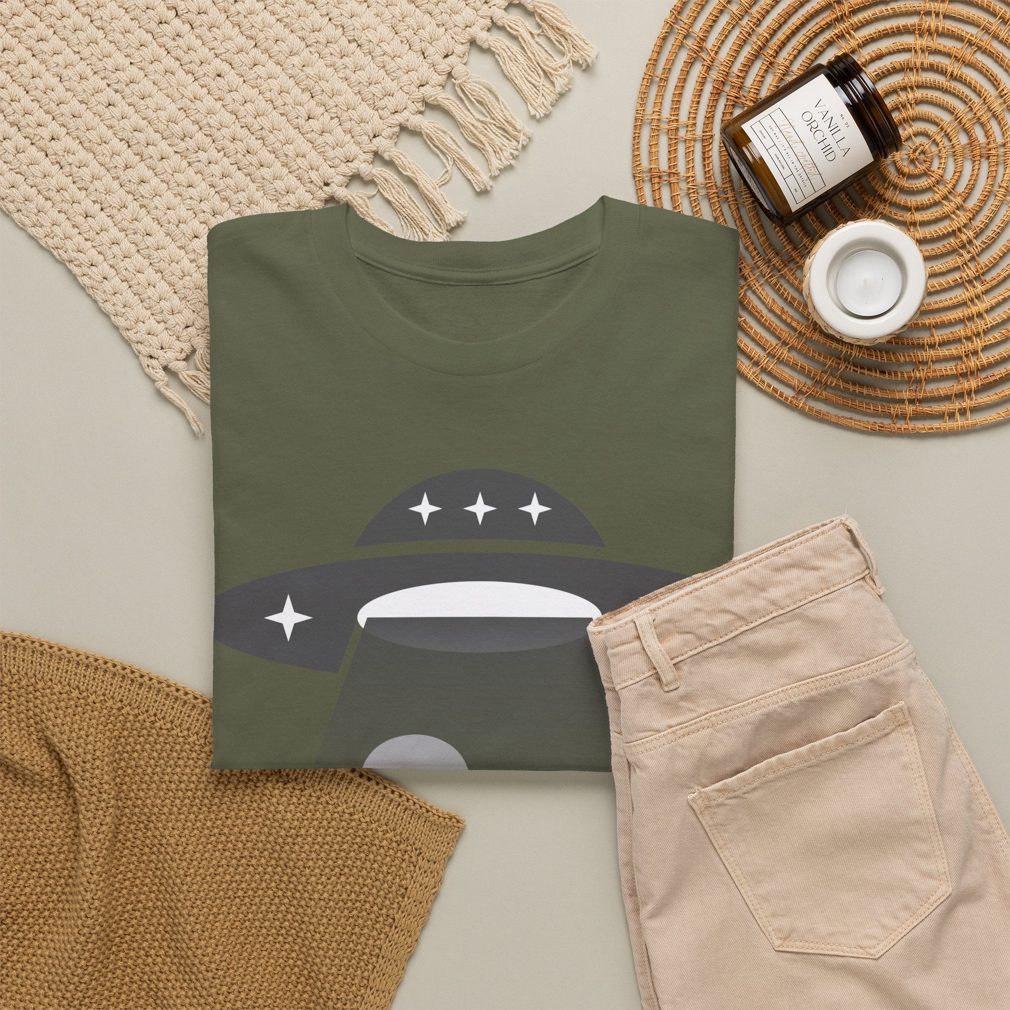 Alien Abduction Tee - UFO Graphic T-Shirt - Erudition Designs