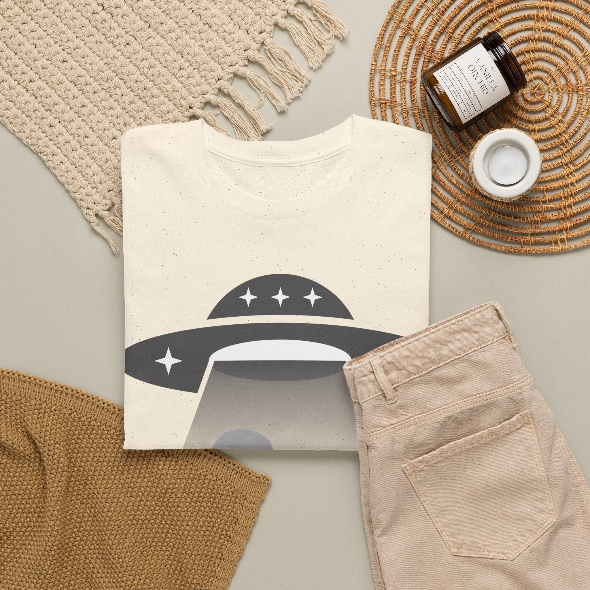 Alien Abduction Tee - UFO Graphic T-Shirt - Erudition Designs