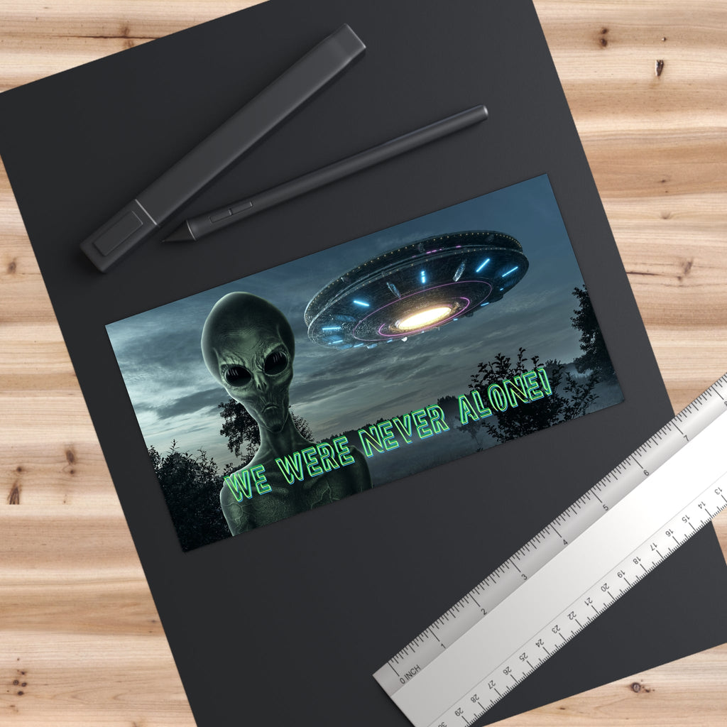 Alien UFO Bumper Sticker — UAP Bumper Sticker - Erudition Designs