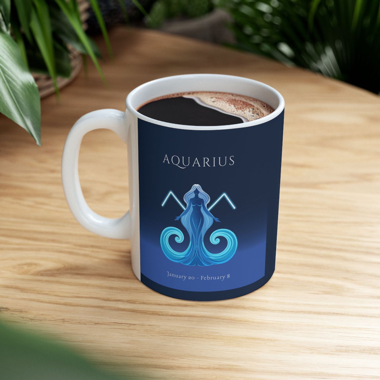 Aquarius Zodiac Ceramic Mug – Zodiac Coffee Cup - Mug - Printify