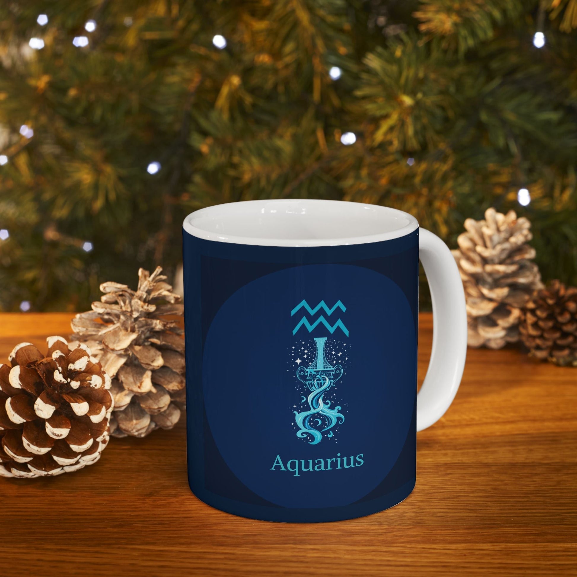 Aquarius Zodiac Ceramic Mug – Zodiac Coffee Cup - Mug - Printify