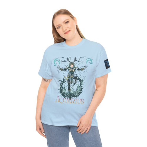 Aquarius Zodiac T‑Shirt — Aquarius Astrology Tee - Erudition Designs