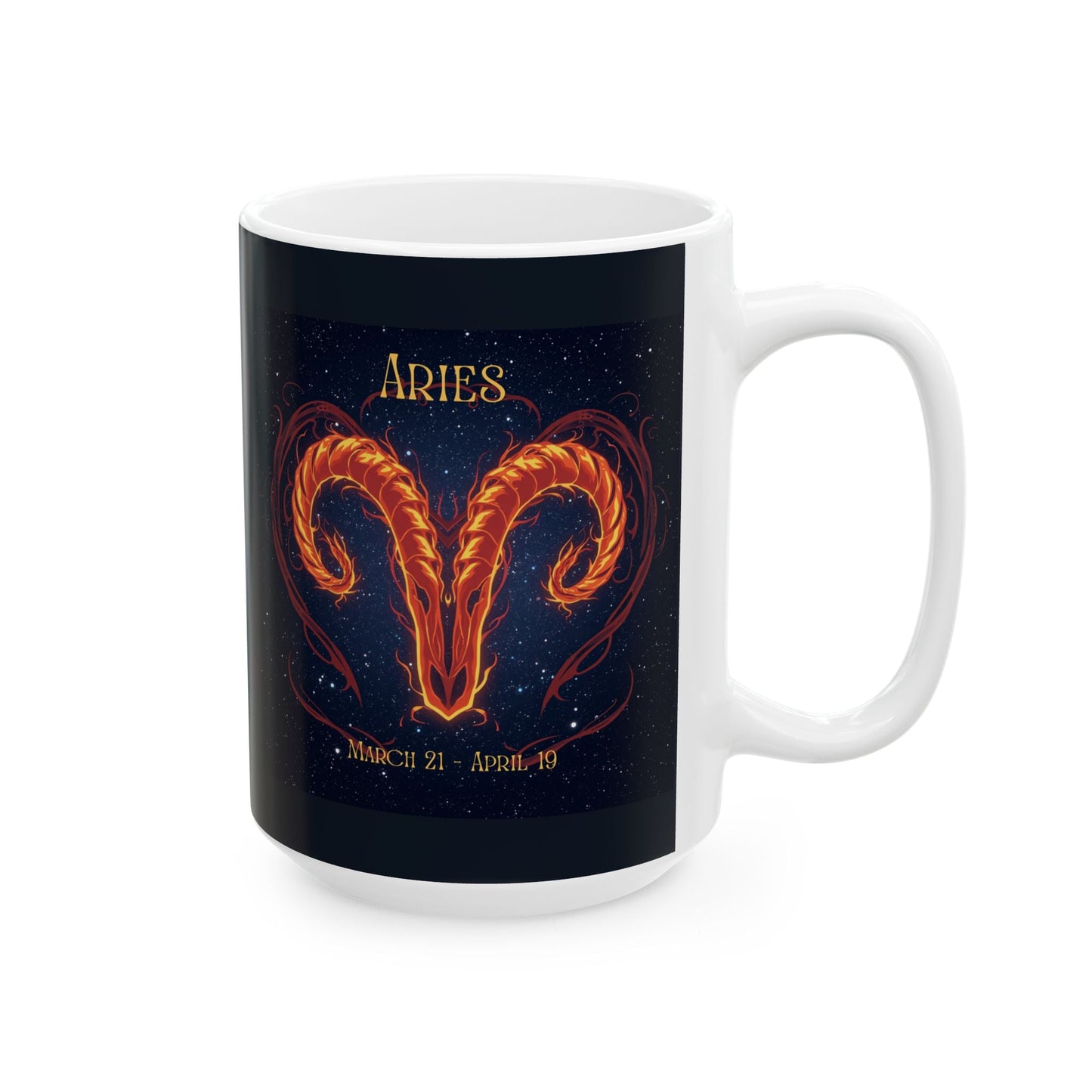 Aries Zodiac Mug — Aries Constellation Ceramic Coffee Cup (11oz, 15oz) - Mug - Printify