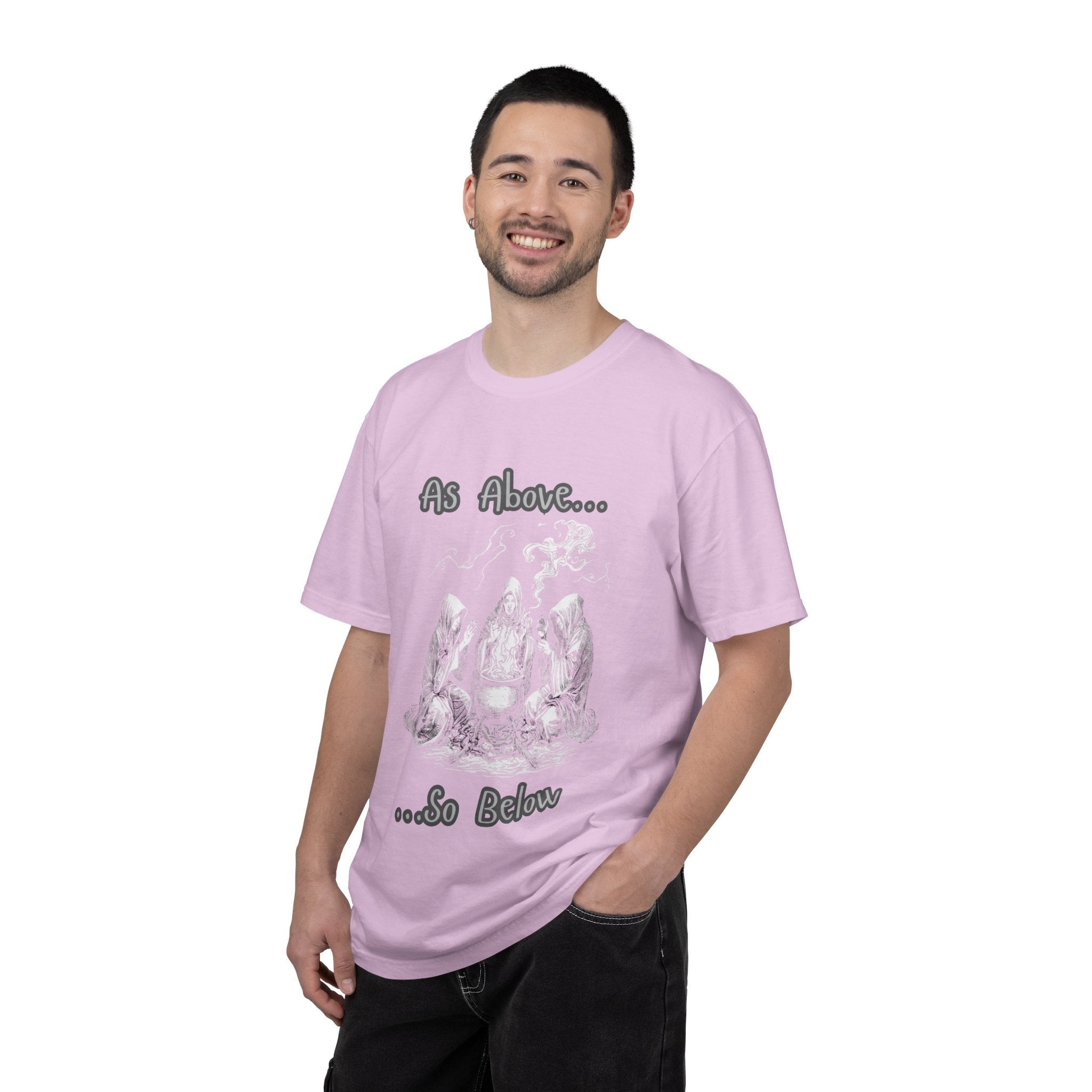 As Above So Below Ritual Scene T-Shirt | Occult Witchcraft Illustration - Erudition Designs