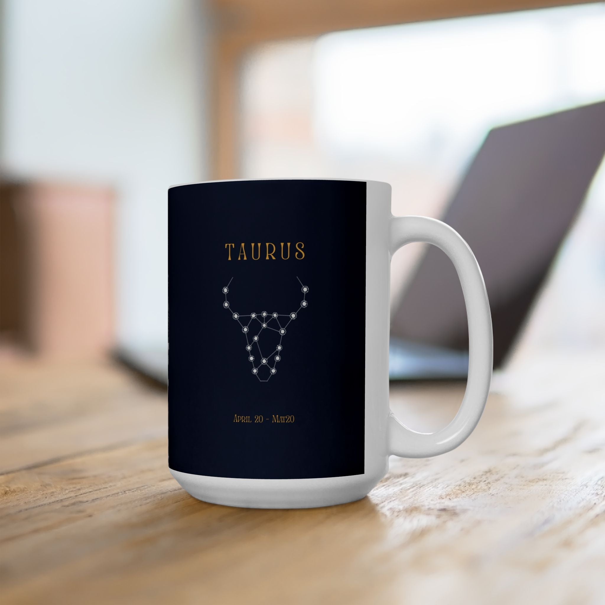 Astrology Taurus Ceramic Mug – Zodiac Bull Horoscope Coffee Cup (11oz, 15oz) - Erudition Designs