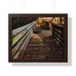 Autumn Boardwalk Framed Horizontal Poster | Fall Pathway Wall Art - Erudition Designs