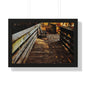 Autumn Boardwalk Framed Horizontal Poster | Fall Pathway Wall Art - Erudition Designs