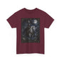Death Tarot Card T-Shirt — Gothic Moonlit Horseman Tee - T-Shirt - Printify