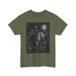 Death Tarot Card T-Shirt — Gothic Moonlit Horseman Tee - T-Shirt - Printify