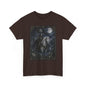 Death Tarot Card T-Shirt — Gothic Moonlit Horseman Tee - T-Shirt - Printify
