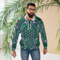 Flower of Life Green Mandala Hoodie – Sacred Geometry All-Over Print Pullover - All Over Prints - Printify