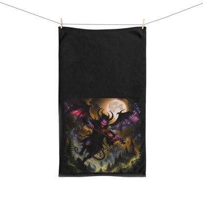 Hand Towel — Demonic Musician - Home Decor - Printify