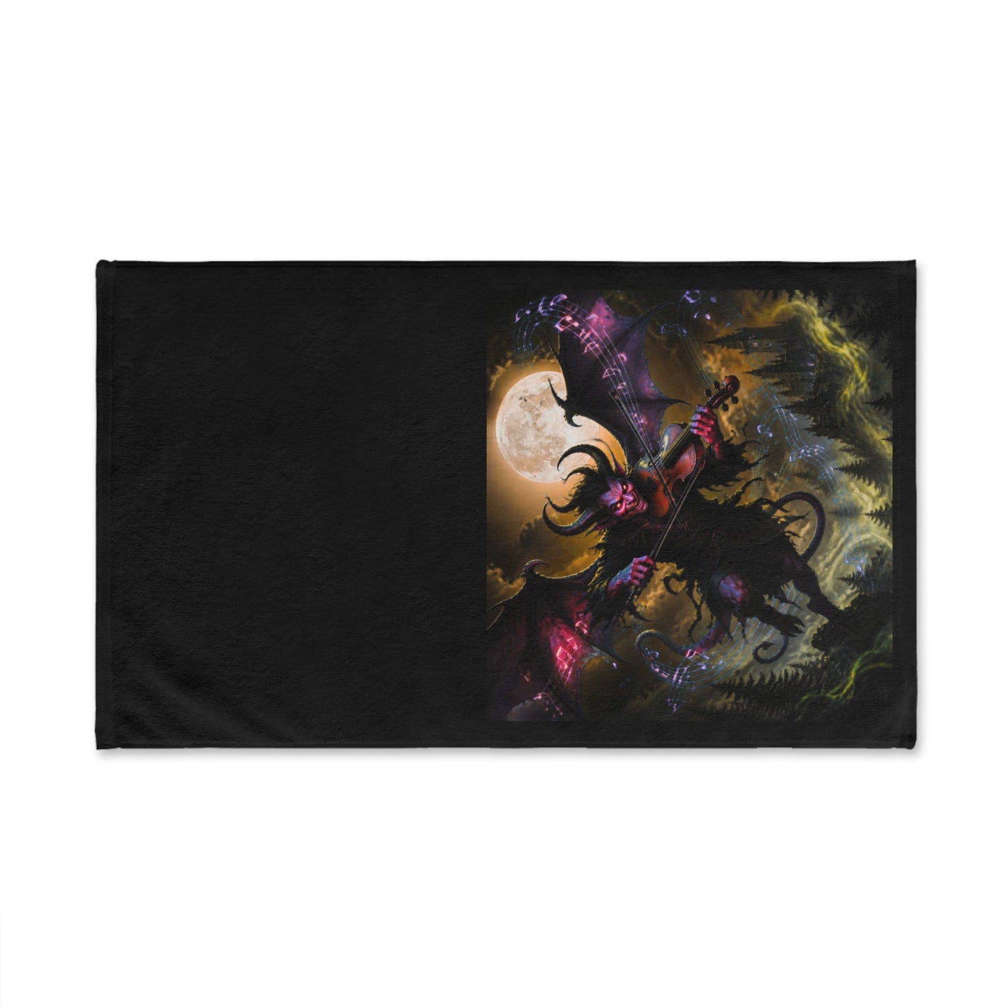Hand Towel — Demonic Musician - Home Decor - Printify