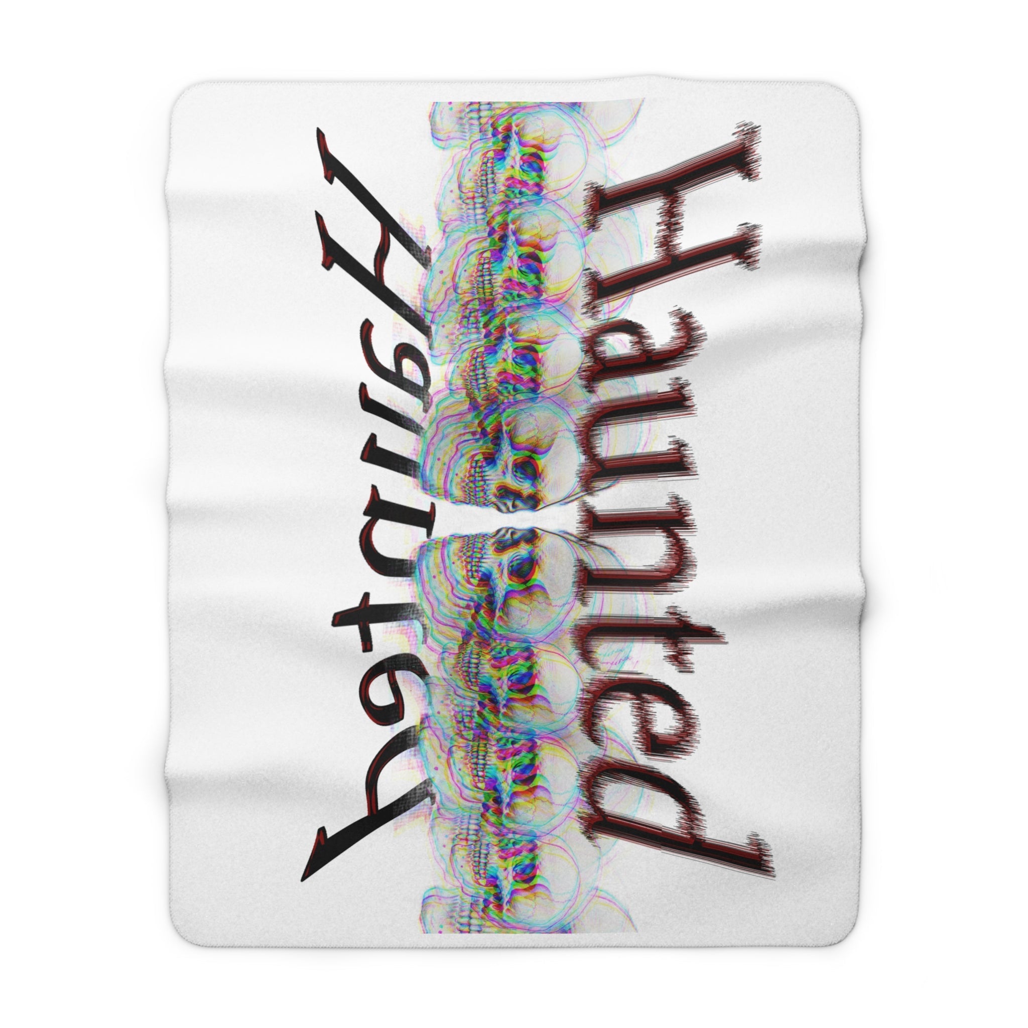 Haunted Night Sherpa Blanket – Spooky Skull Design Halloween Throw - Erudition Designs